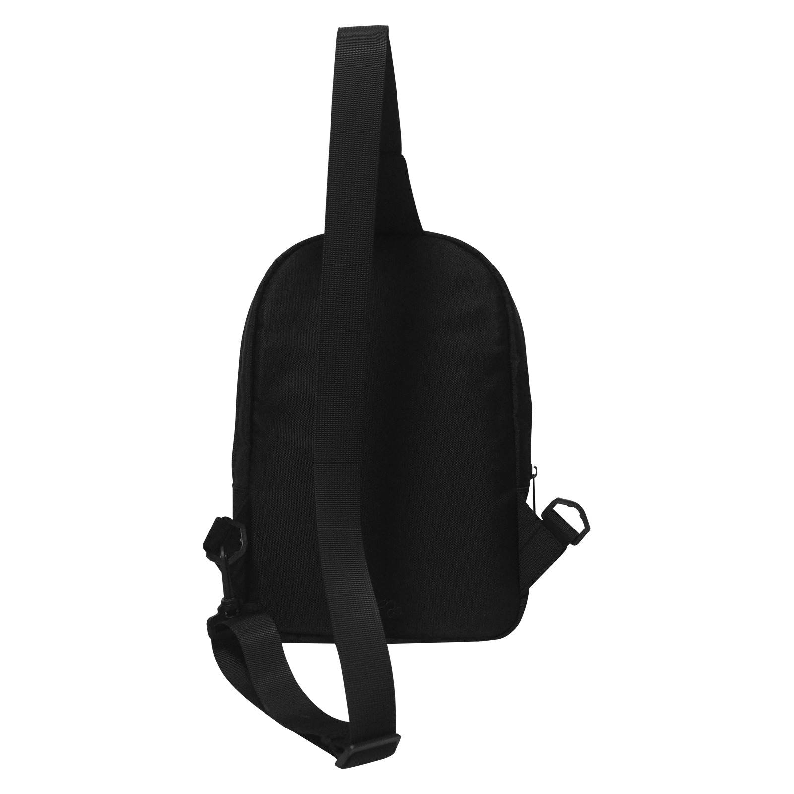 Men's Black 1200D Nylon Chest Bag (1726) - Crossbody pack for outdoor activities.