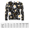 Men's Egg and Bacon Print Sweatshirt (Model H18) - Black