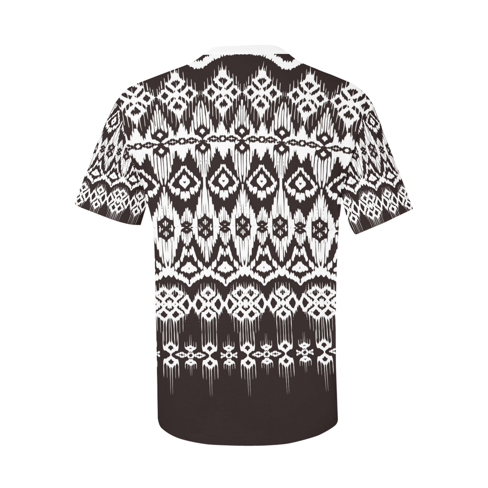 Men's All Over Print T-Shirt (Model T56) - Black and White Abstract Pattern, Polyester fabric, short sleeve