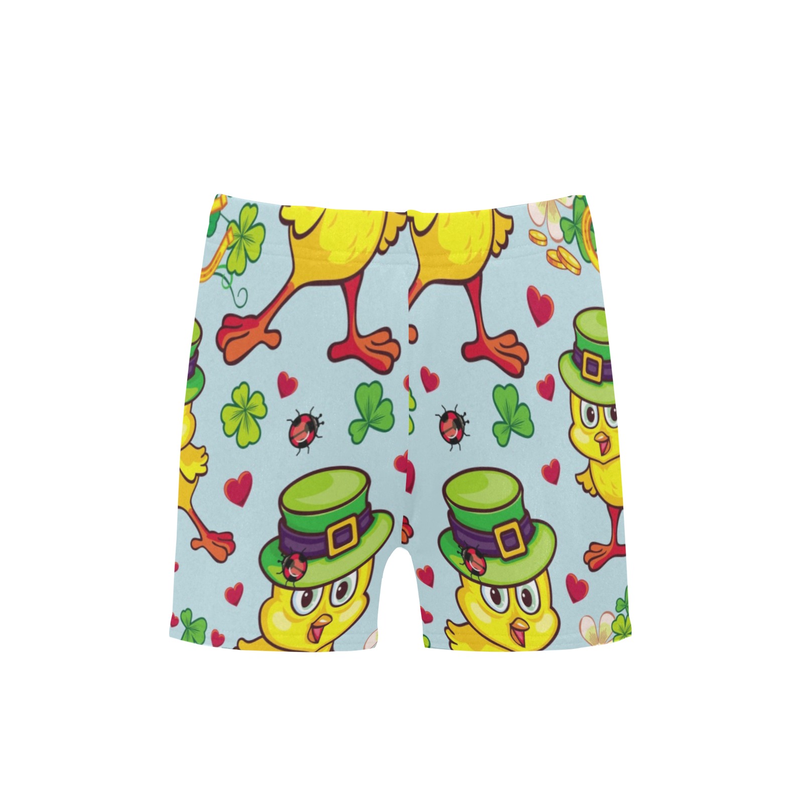 Big Boys' Swimming Trunks (L57) with cartoon bear pattern - perfect for swimming