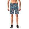 Men's all-over print elastic beach shorts (L20), featuring a comfortable, relaxed fit for beach or vacation.