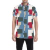Men's All Over Print Shirt (Model T53) with geometric pattern