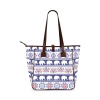 Classic Tote Bag with tribal elephant pattern, perfect for work or shopping