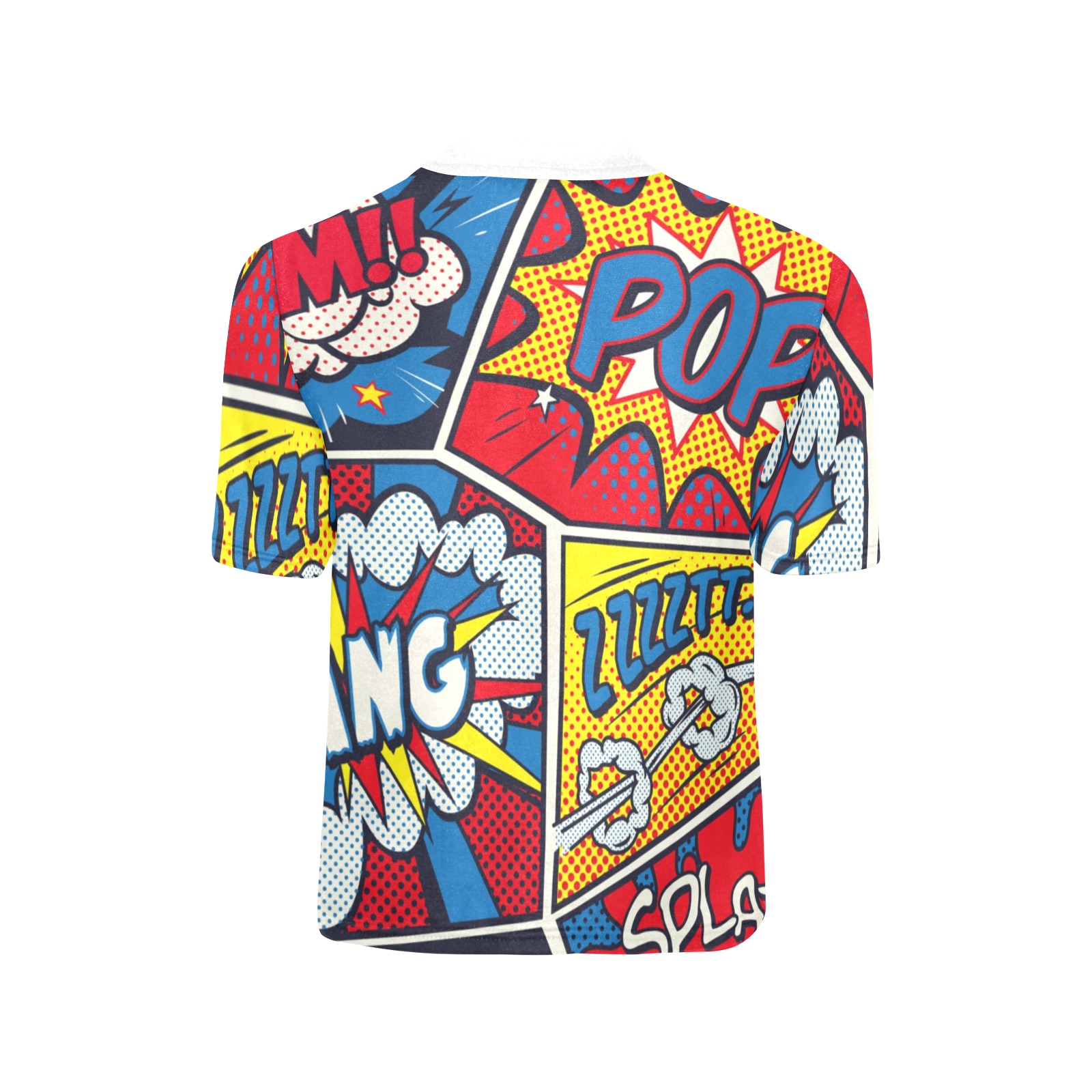 Little boys' all-over print crew neck T-shirt with comic book POP design