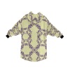 Men's Blanket Hoodie with Floral Pattern in Soft Fleece | Inkedjoy