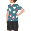 Big Boys' All Over Print T-Shirt (T40-2) with fun pattern, designed for boys aged 8-15, made of soft polyester.
