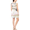 Women's Sleeveless Skater Dress (Model D19) with colorful print & fit and flare design.