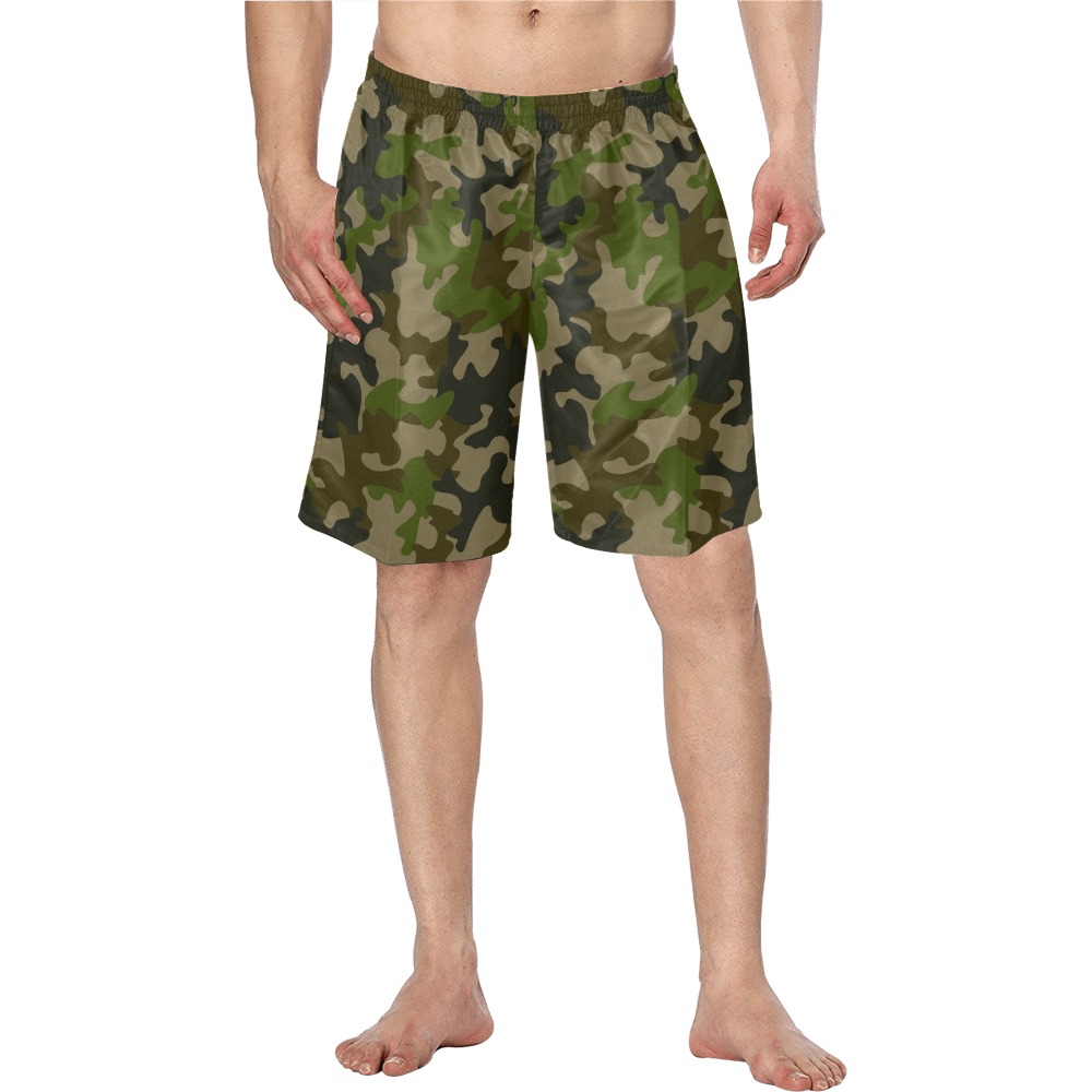 Men's Swim Trunk (Model L21) in camouflage pattern, perfect for recreation and sports.