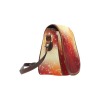 Watercolor Saddle Bag (Model 1649) with adjustable strap, Oxford cloth, for women's daily use and travel.