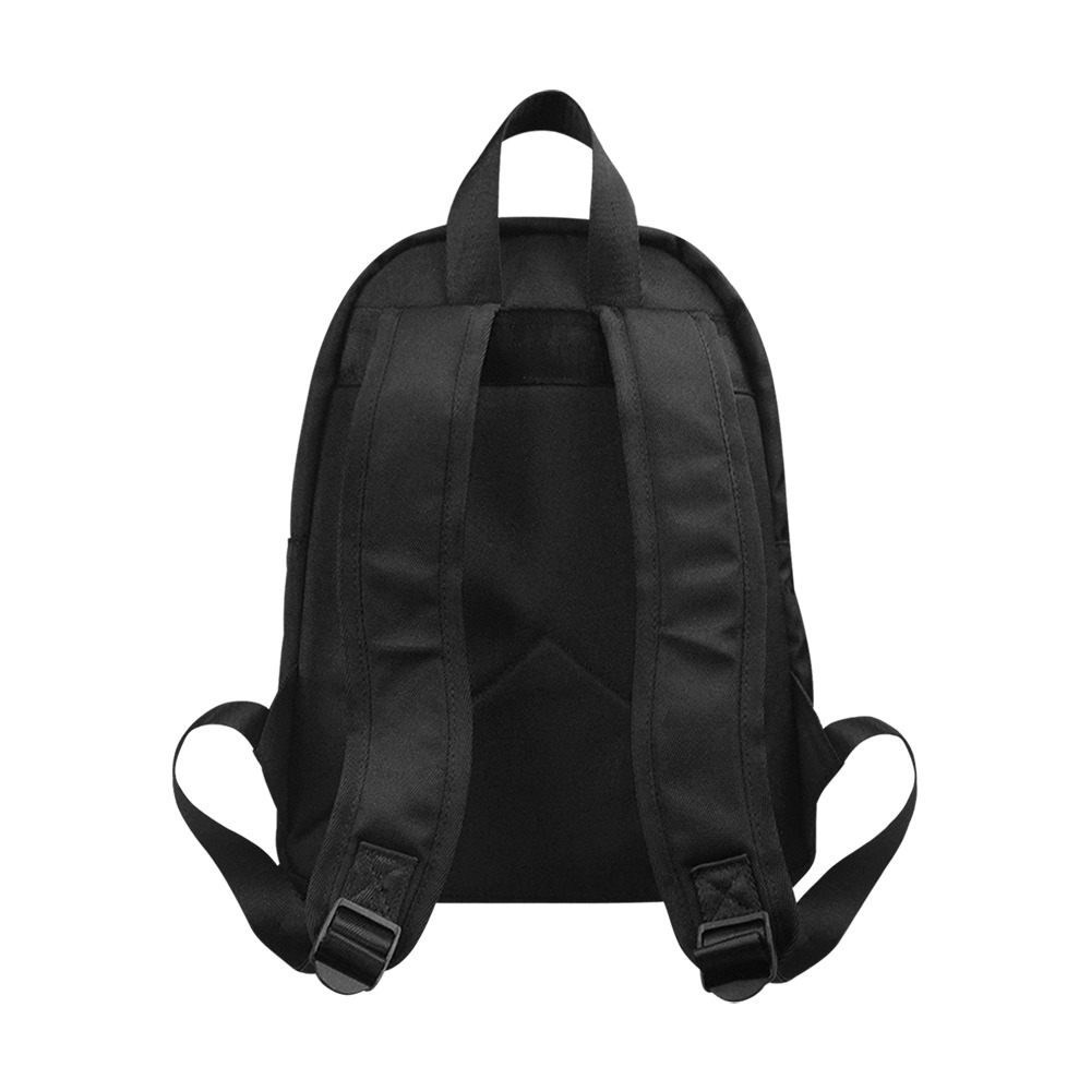 Black canvas backpack Model 1682, padded back and adjustable straps.