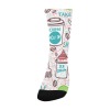 Kid's custom coffee and ice cream socks for kids, featuring coffee cup and ice cream cone design