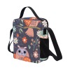 Kids' Owl Print Crossbody Lunch Bag - Durable Nylon with Detachable Strap
