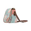 Patterned waterproof Saddle Bag (Model 1649) with adjustable strap, for women.