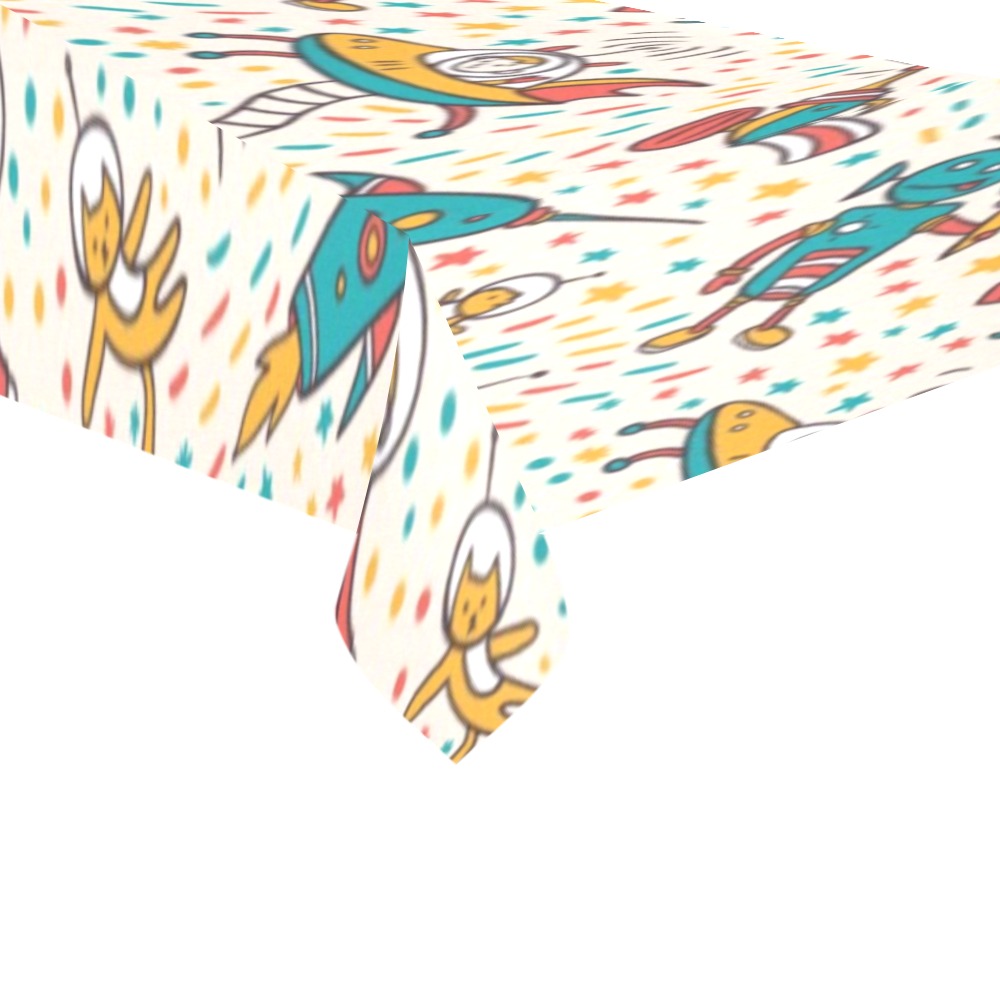 Thickiy Ronior Tablecloth with cartoon figures, 104"x 60", for dining