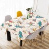 Thickiy Ronior Tablecloth 104" x 60" featuring a colorful all-over print of cartoon figures, perfect for dining and parties