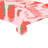 Strawberry print polyester tablecloth 104"x60" for dining table