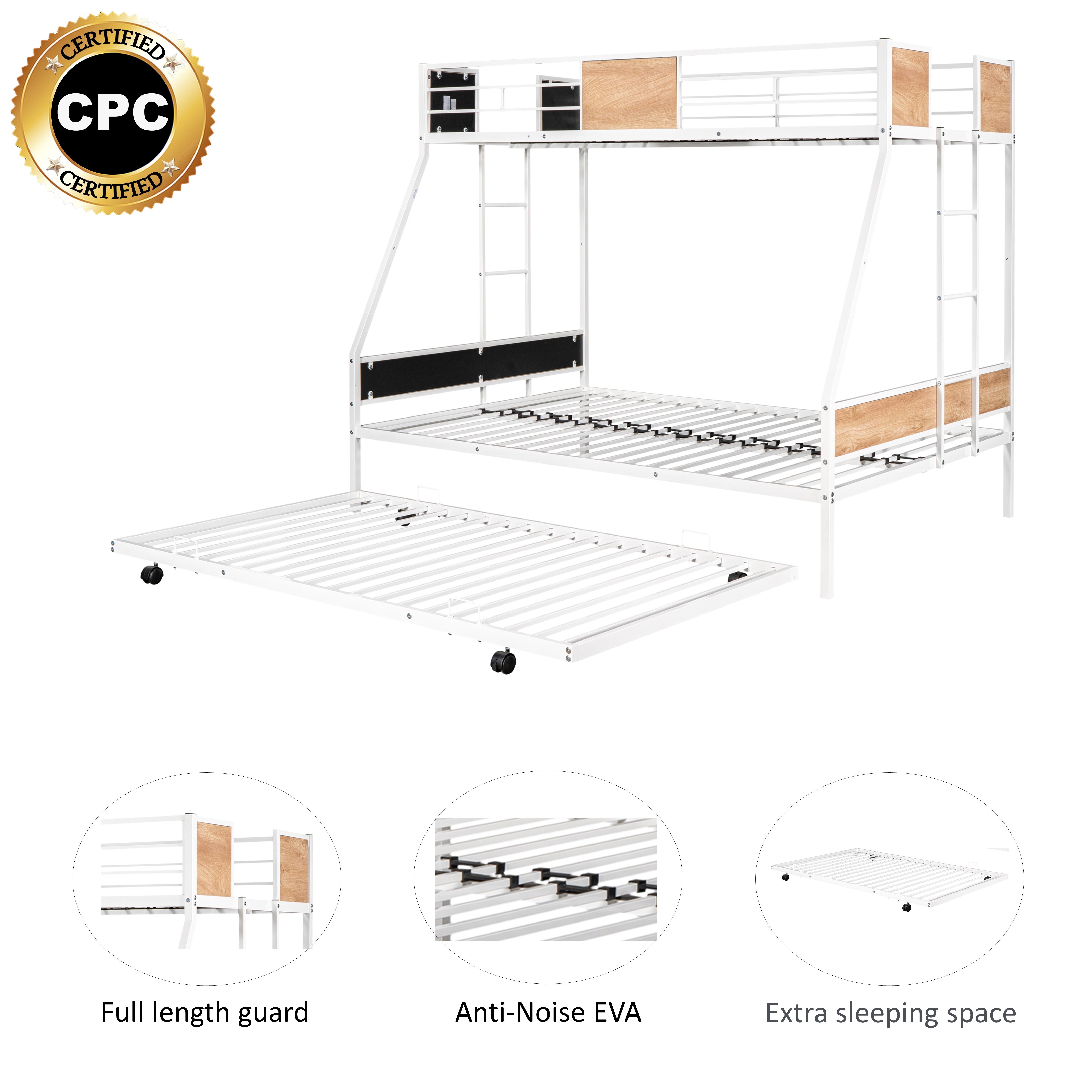 Callouts for full length guard, anti-noise EVA and CPC certification