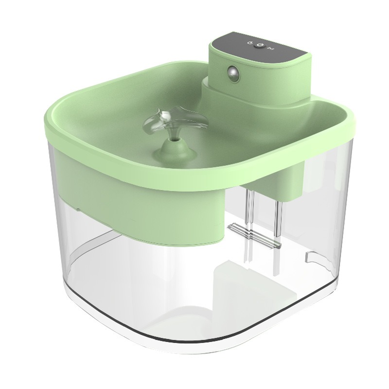 Inductive wireless cat water dispenser with large capacity, non plug in automatic circulation