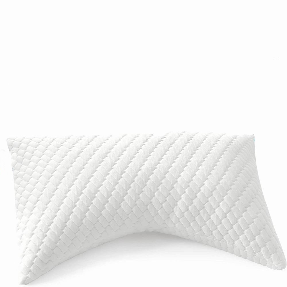 Shredded Memory Foam Bed Pillows for Sleeping, with Washable Removable Bamboo Cooling Sleep Pillow