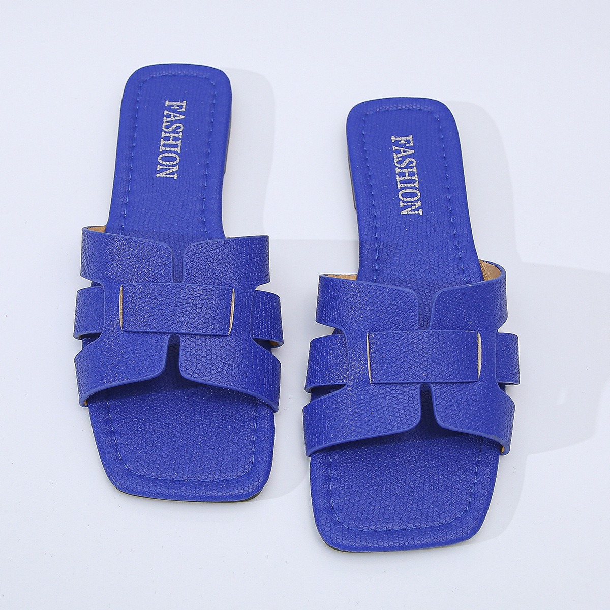 Square head H-shaped sandals for women's outerwear, summer soft sole, casual and versatile image 3