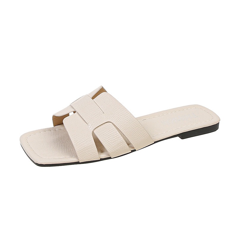 Square head H-shaped sandals for women's outerwear, summer soft sole, casual and versatile image 6