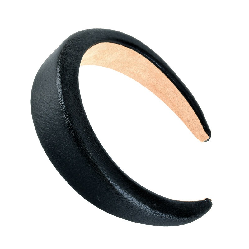 Black curved open hoop ready for quick hair styling