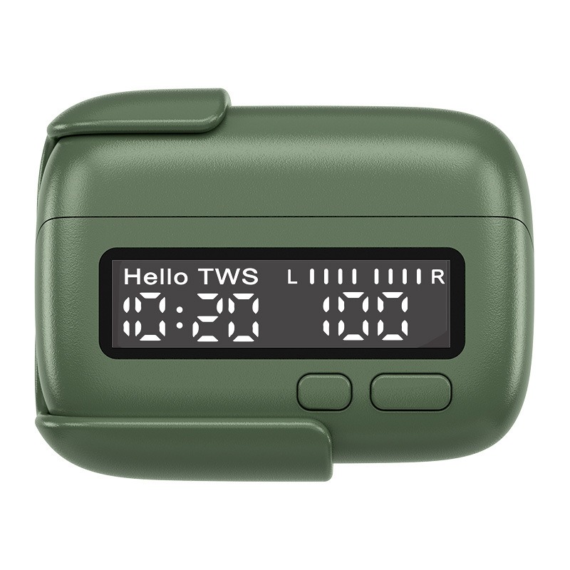 Portable creative clock wireless Bluetooth Earphones semi in ear touch gaming esports ultra long