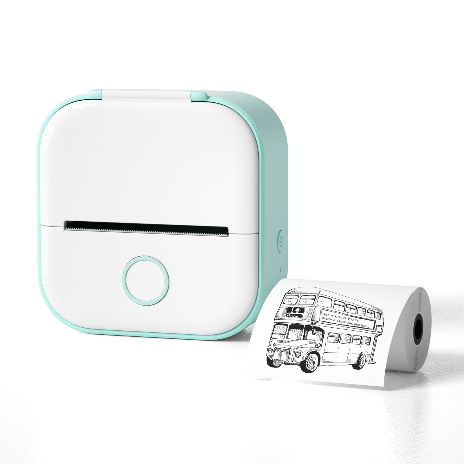 Overseas version T02 household wrong title mini pocket portable Bluetooth tag photo ledger thermal