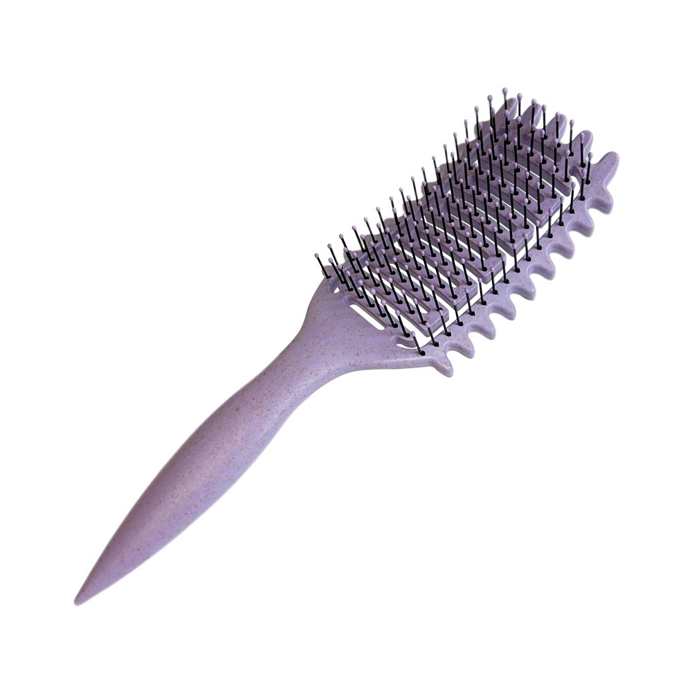 Lavender brush showing wide rectangular styling head