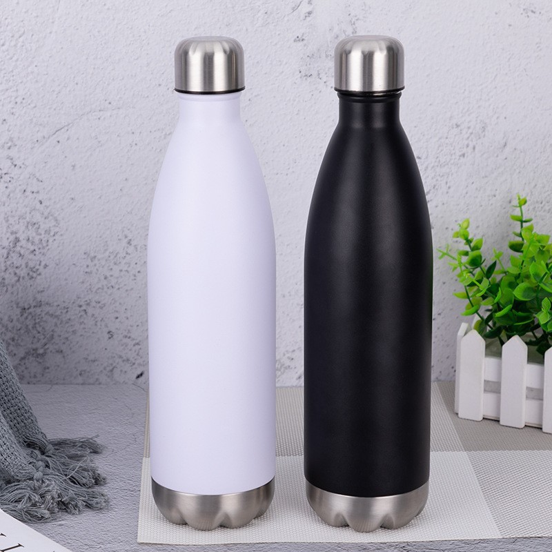 750ml Coke bottle with detachable bottom, outdoor sports water bottle, stainless steel