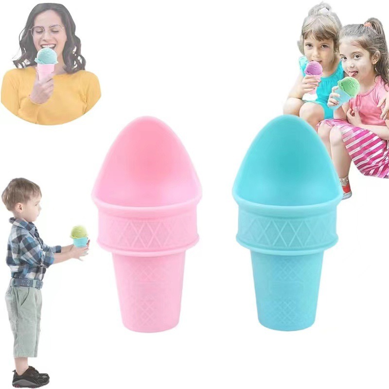 Embossed silicone spoon base with a waffle-style surface pattern