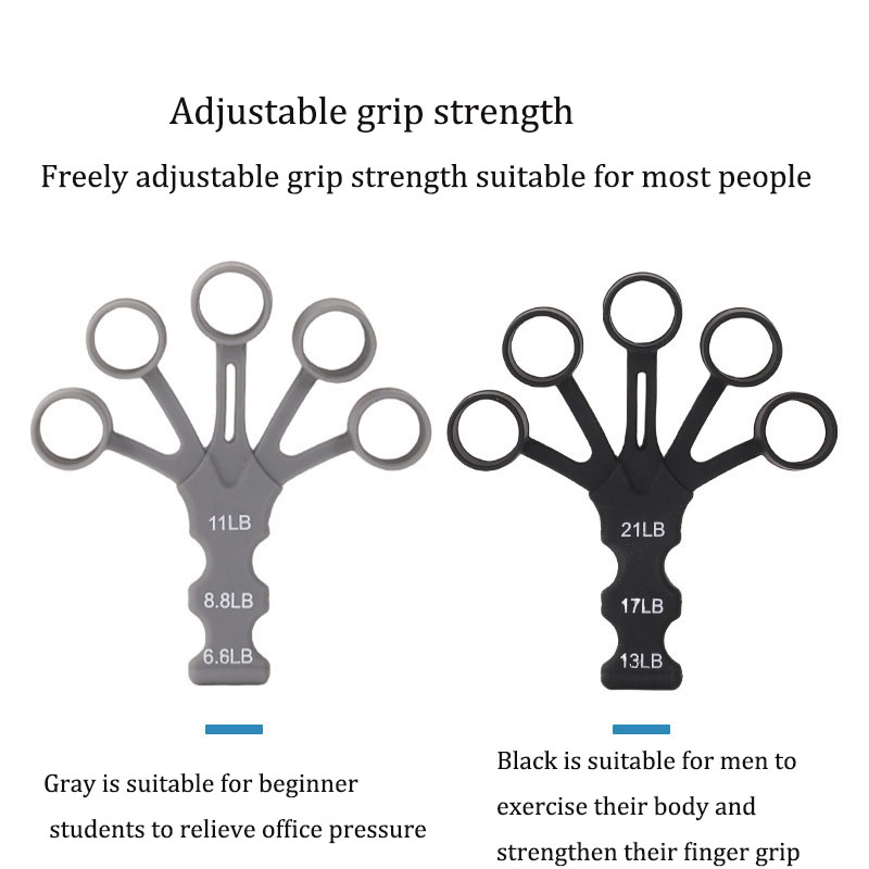 Side-by-side comparison of gray and black trainers, marking the shift from beginner to advanced resistance