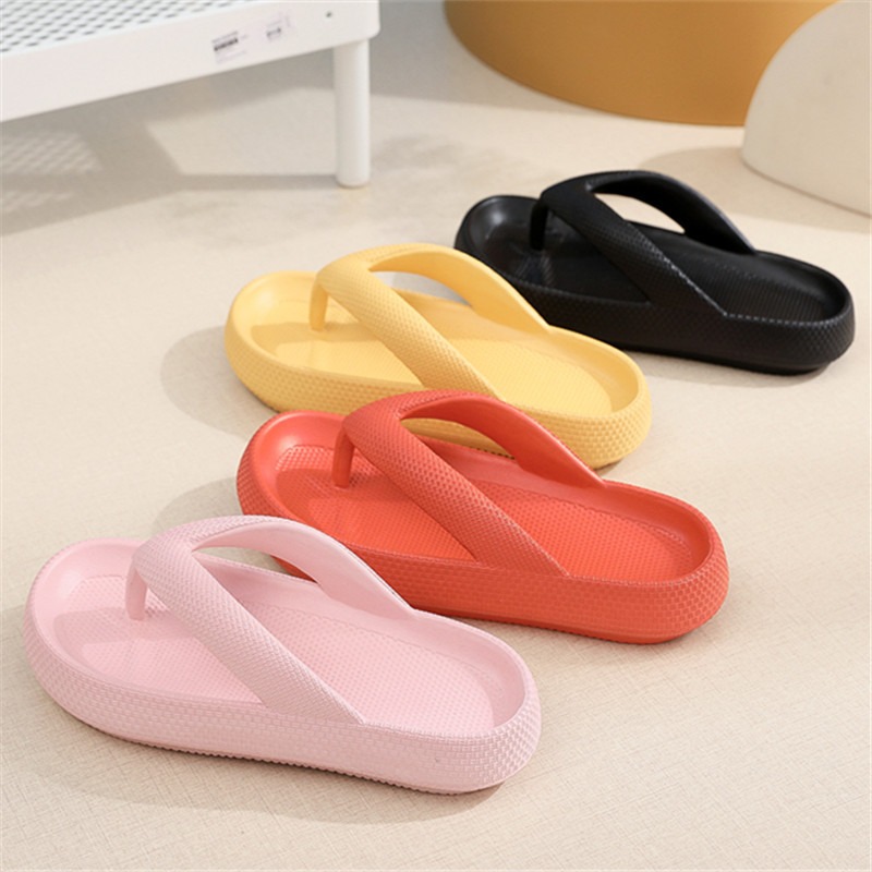 style flip flops non-slip outdoor summer soft bottom bathroom couple outdoor sandals casual thick bottom sandals