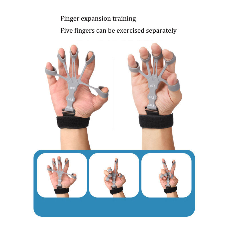 Stressed hand at a keyboard, symbolizing office tension and weakness before training