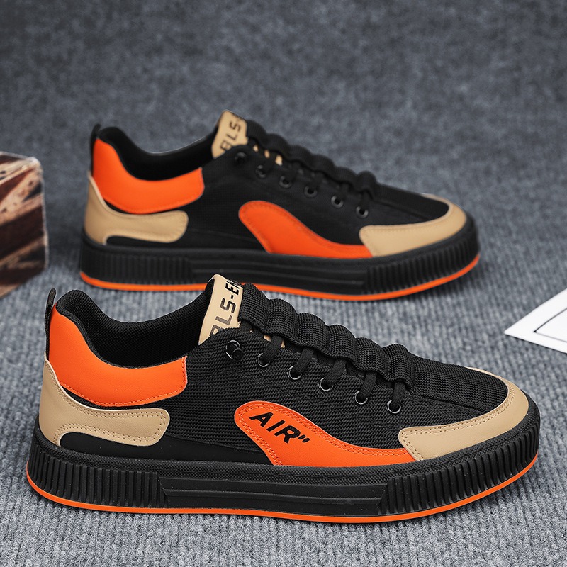 Breathable and popular kitchen work shoes, spring canvas board shoes for work image 5