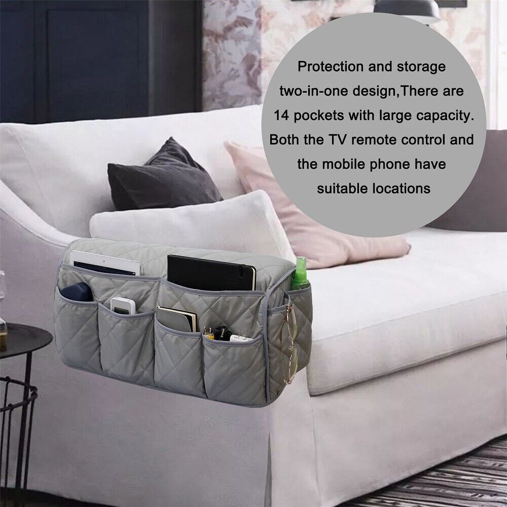 Sofa armrest storage bag, TV remote control bracket, chair side storage bag, side storage bag, miscellaneous storage bag