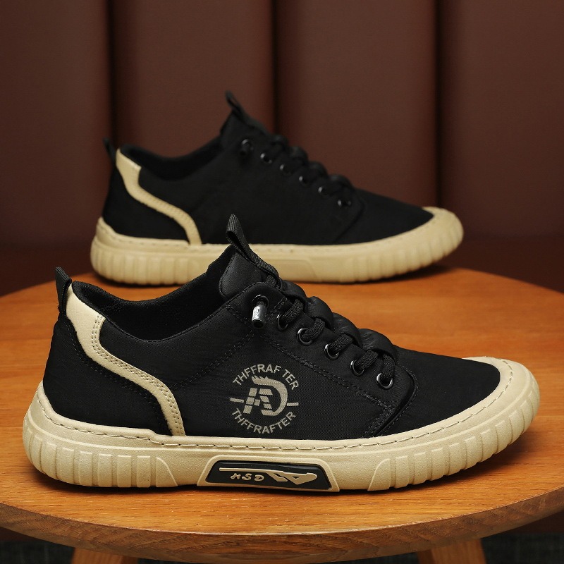 Labor protection shoes, men's shoes, summer breathable construction site work shoes, Korean version versatile cloth shoes image 7