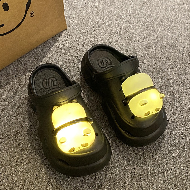 Cute Slipper With Panda Lamp Summer Sandales Femme Light Funny Woman Slippers Shoes Women image 7