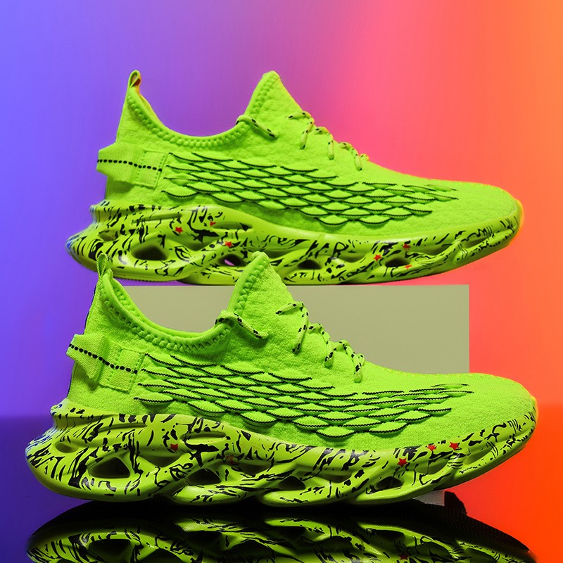 Blade shoes men's casual shoes men's fly woven mesh breathable running shoes men's mesh shoes image 9