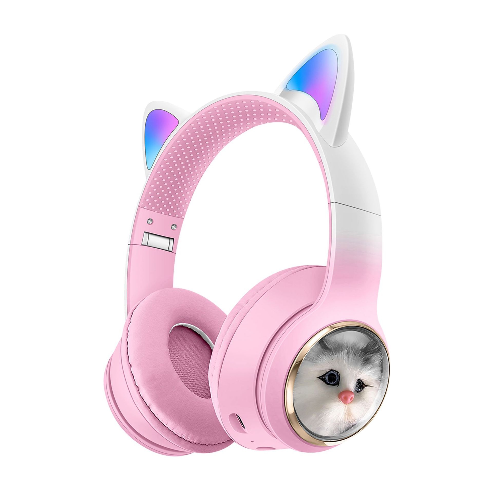 AKZ-09 Earphones Space Cabin Cartoon Simulation Cat Bluetooth Headwear Large Battery Earphones