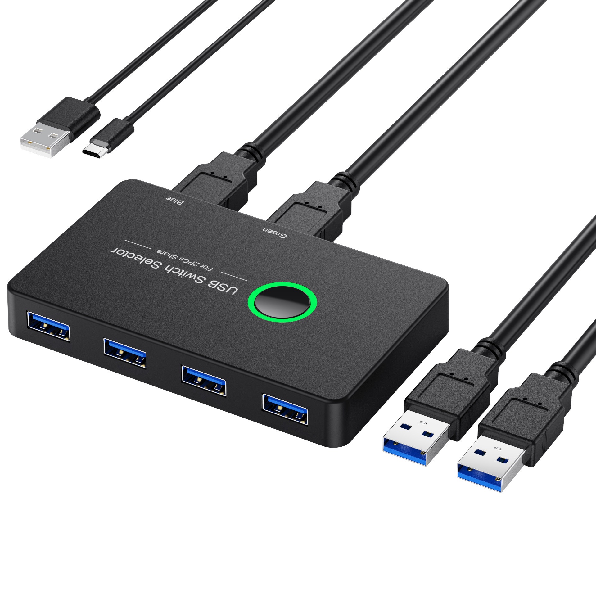 USB 3.0 Switch USB Switch 2 Computers Share 4 USB Devices KVM Printer