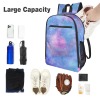 All Over Print Galaxy Backpack with Large Capacity, perfect for travel, school, and outdoor sports.