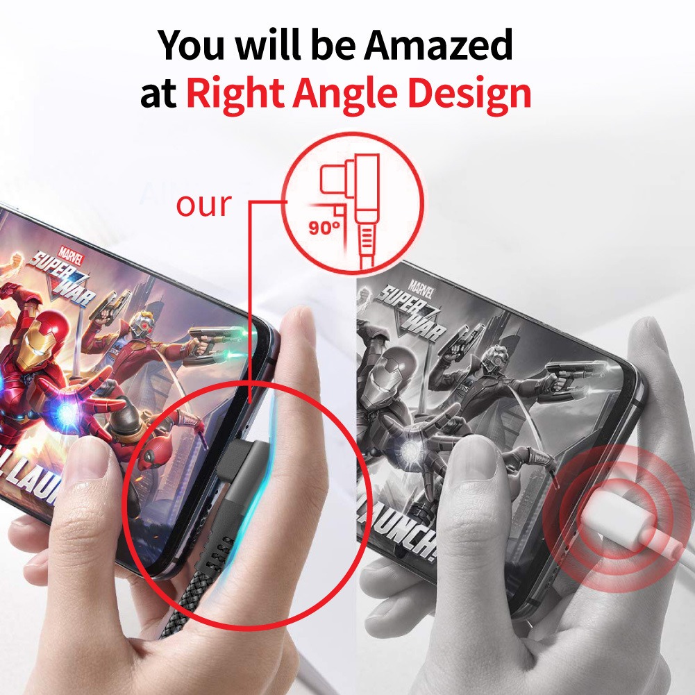 Elbow Type-C Fast-Charging Cable (Type-C to Type-C) 2
