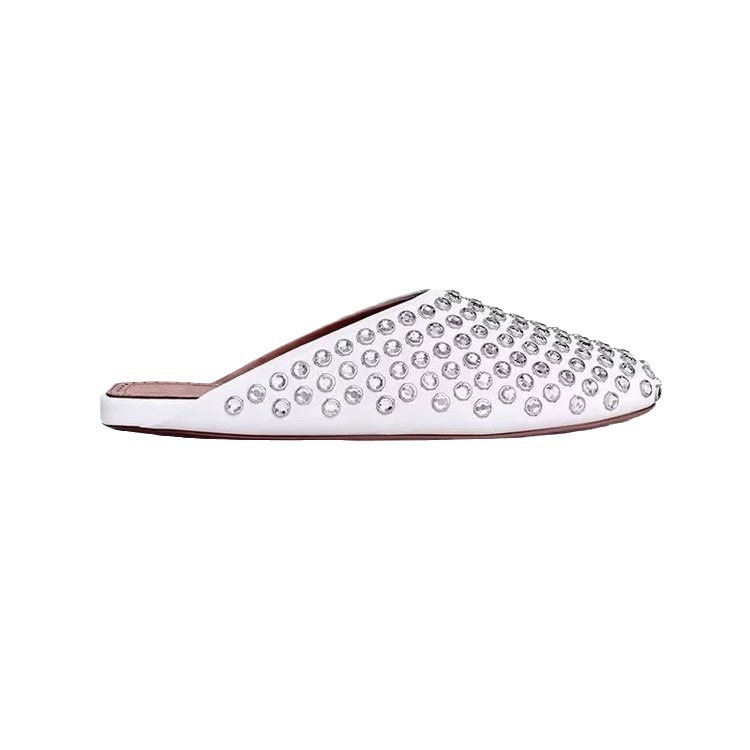 Rhinestone rivet toe cap sandals for women, European and American , women's outer wear shoes image 3