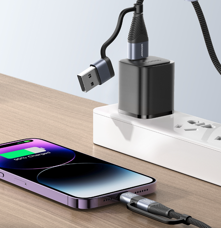 Aluminum-Alloy 4-in-1 Fast-Charging Cable, 60W 6