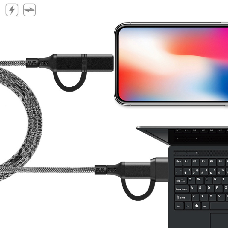 Braided 4-in-1 Fast-Charging Cable PD60W (Apple/Huawei) 5