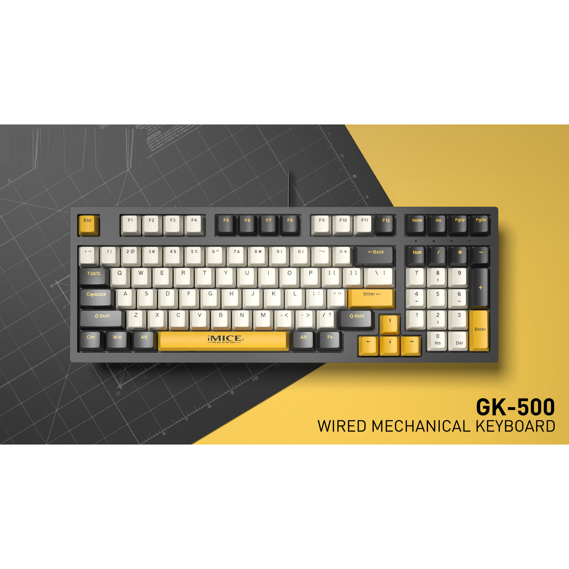 Wired green axis, red axis, tea black mechanical keyboard, e-sports game keyboard