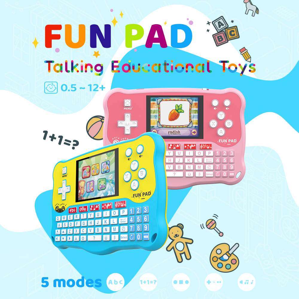 Multi functional children's tablet alphanumeric music voice learning early education machine puzzle