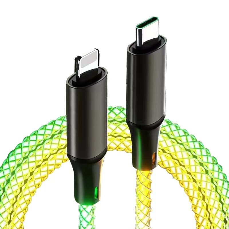 Glowing Fast-Charging Cable for Car, PD60W 2