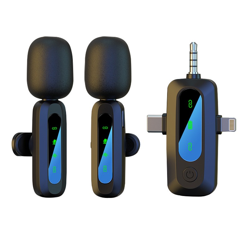 Wireless lavalier microphone J3 three in one interface intelligent sound collection and noise
